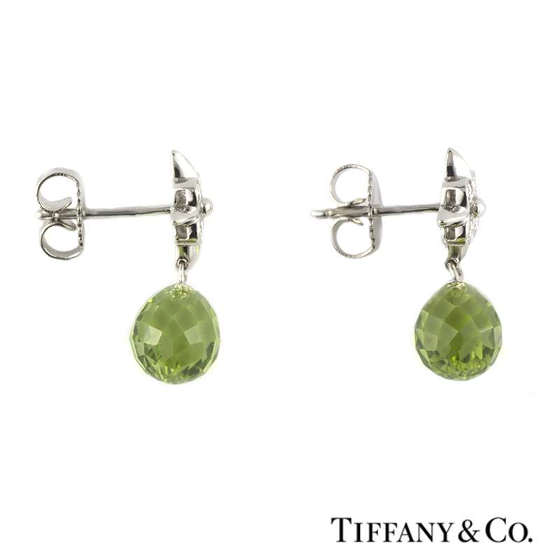 tiffany peridot earrings